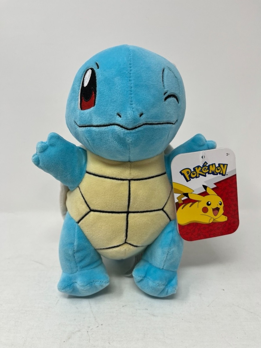 Pokémon Squirtle Plush Official Licensed Merchandise Standing Winking Hazwares